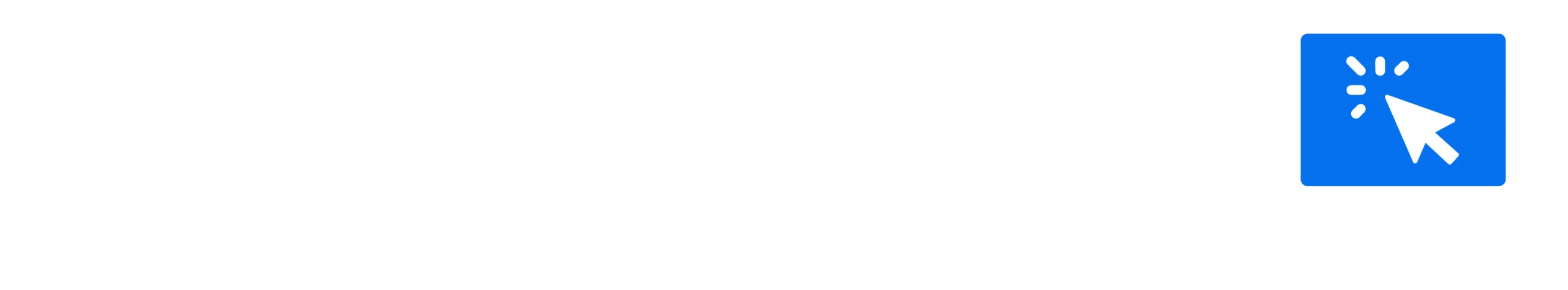 New Business Logo in white yes you should website design